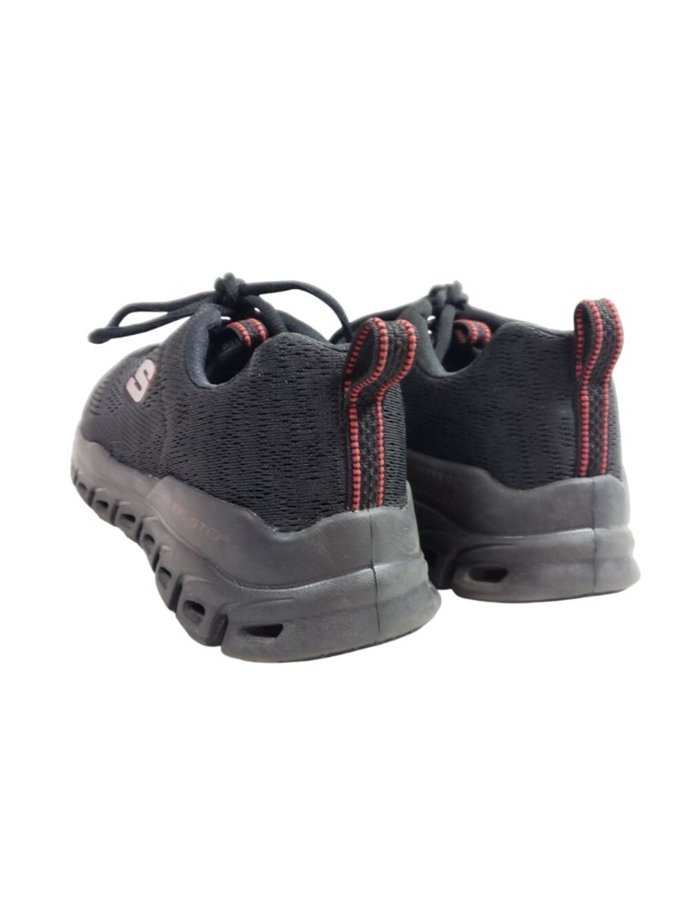 Skechers Men's Size 9 Glide-Step Fasten Up Black Mesh Athletic Sneakers - Picture 5 of 9